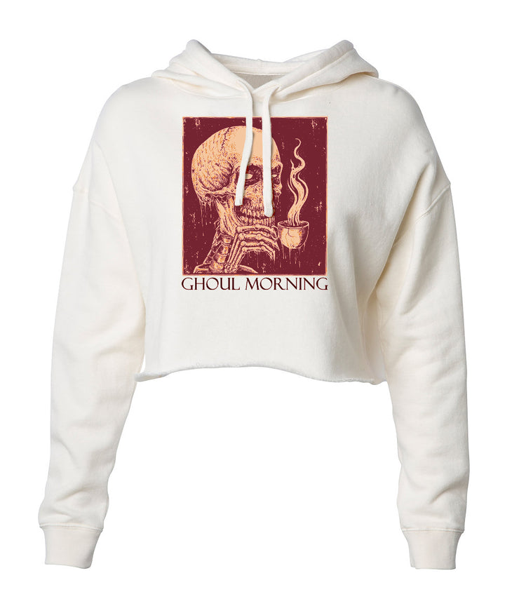 Ghoul Morning - Lightweight Crop Hooded Pullover