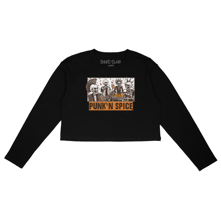 Punk'n Spice - Long Sleeve Crop Top – Shred Claw